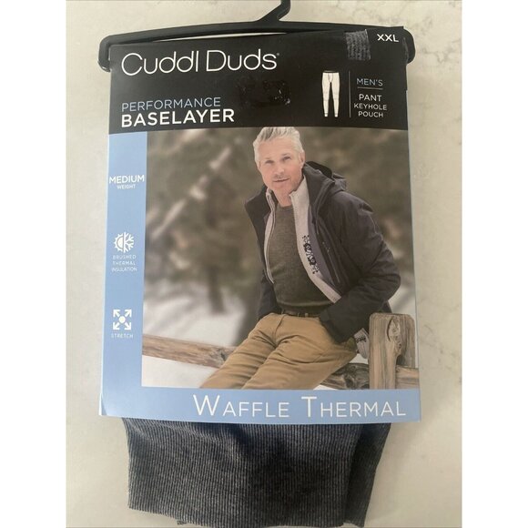 Cuddle Duds Mens Performance Baselayer Pant‎ Waffle Thermal Wear Breathable XXL - Picture 1 of 4